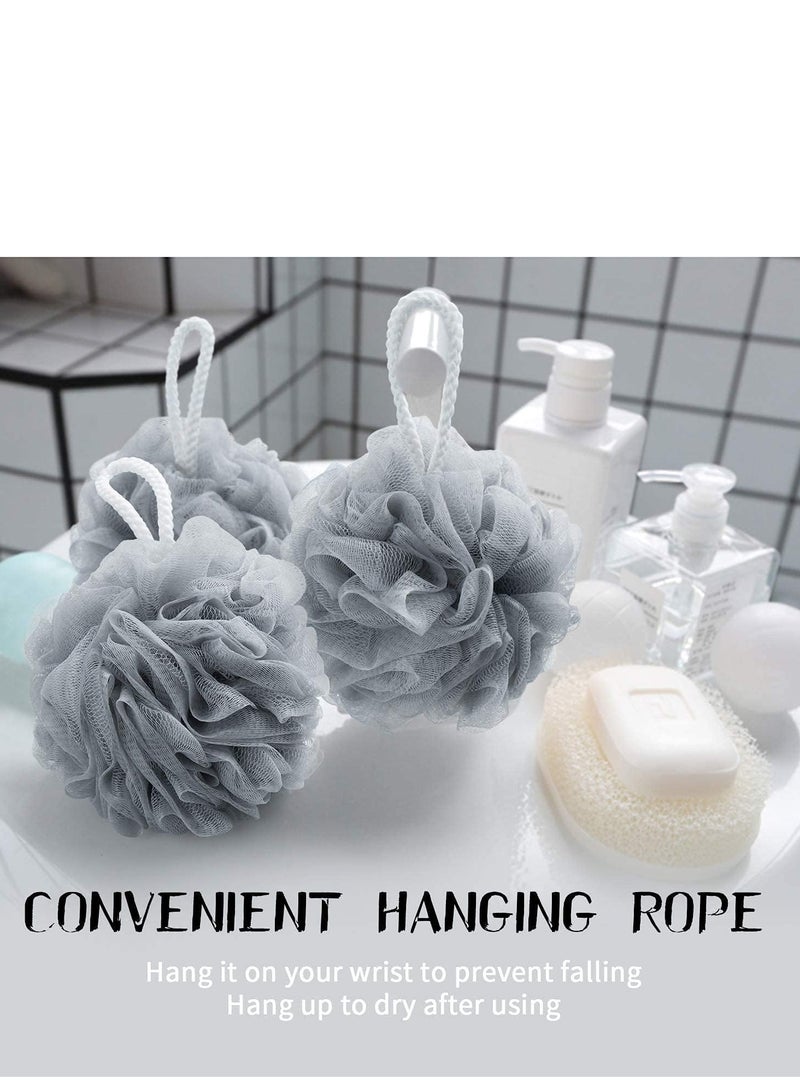 ECVV Large Bath Shower Sponge Pouf Loofahs, 4 Packs Each Eco-friendly Exfoliating Mesh Brush Pouf Bath Shower Ball Sponge-Exfoliate, Cleanse, Soothe Skin Mixed - Image 5