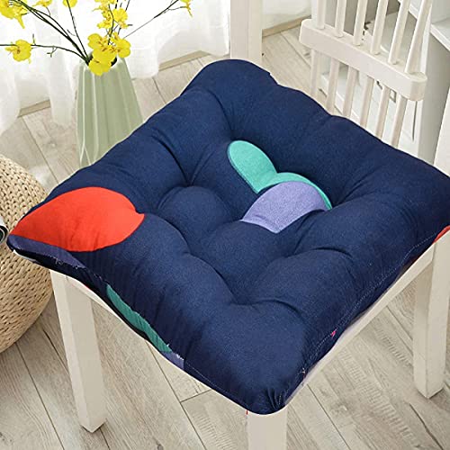 RRC Microfiber Cotton Chair Pads With Four Corner Ties 16X16 In, Square, Pack of 2 |Extra-Comfortable & Soft Seat Cushions|Ergonomic Pillows For Dining, Patio, Beige - Image 3