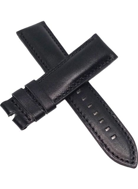 Online Strap Fossil FS4657 Black Leather Watch Strap