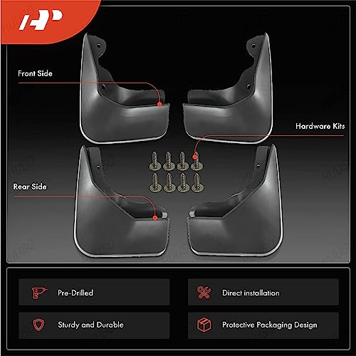 HUUSO MIZZEO Front and Rear Plastic Mud Flaps, Set of 4, Compatible with Hyundai Creta (Type-2) 2020-2023 - Image 3