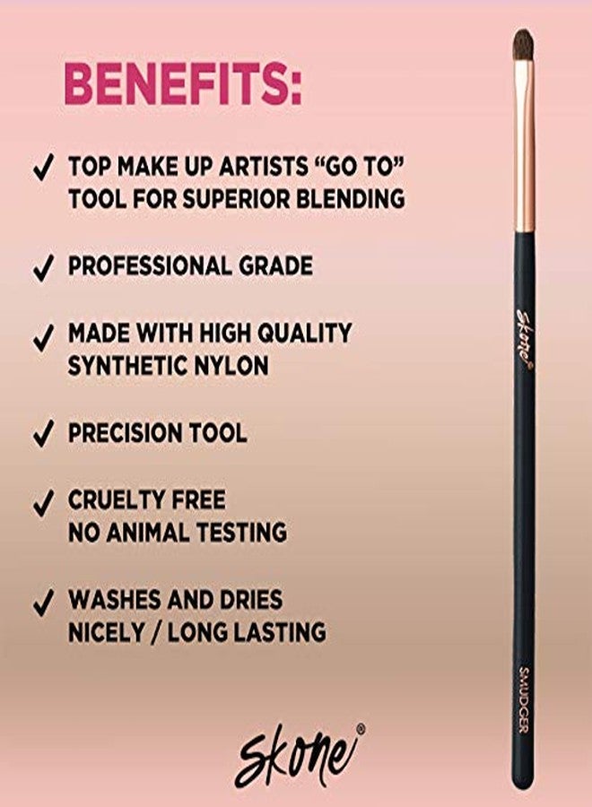 Skone Cosmetics | Professional Grade Makeup Brush | Eye Shadow | Eyebrows | Primer | Smudger | Nylon Brush (Smudger Brush) - Image 2