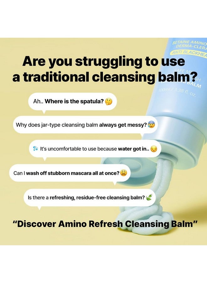 MAKEP:REM Make P:Rem Safe Me. Amino Refresh Cleansing Balm, Gentle Tubed Balm For Deep Cleansing, Eye-Safe, Removes Makeup And Blackheads, Korean Skin Care, 100Ml, 3.38 Fl.Oz. - Image 2