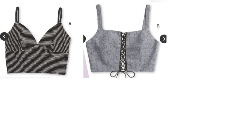 Simplicity SimplicitySimplicity Pattern 8549 Misses Bra Tops Paper White ONE Size