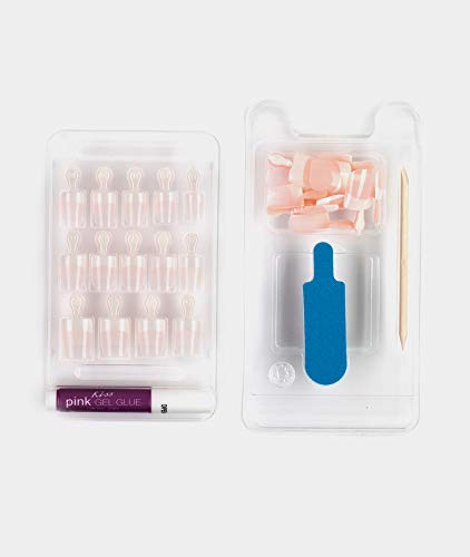 KISS Salon Acrylic French Nails Kit Pet Peeve Real Short (3 PACK) - Image 4