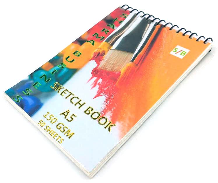 ARETOR ARETOR A5 Sketch Book Pack of 1 Size Small 21x15 cm 150 GSM Thick Paper for Artists
