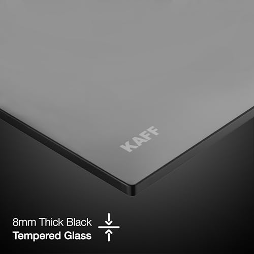 KAFF CRISTA CRH 783 Built-in Hob/Hobtop 3 Burners, Auto Electric Ignition Glass Top, 78 CM, Black Coated Tornado Style Burners, SS Drip Tray, 8 MM Thick Toughened Glass (Black) - Image 4