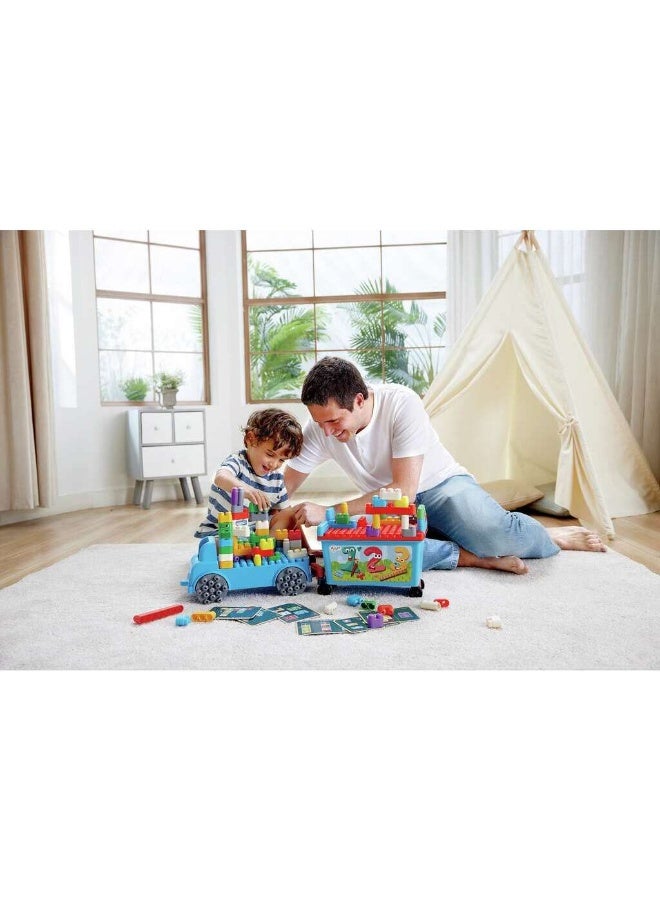Hape مجموعة بناء شاحنة السحب هابي بولي إم عد و العب (114 قطعة) - Image 4