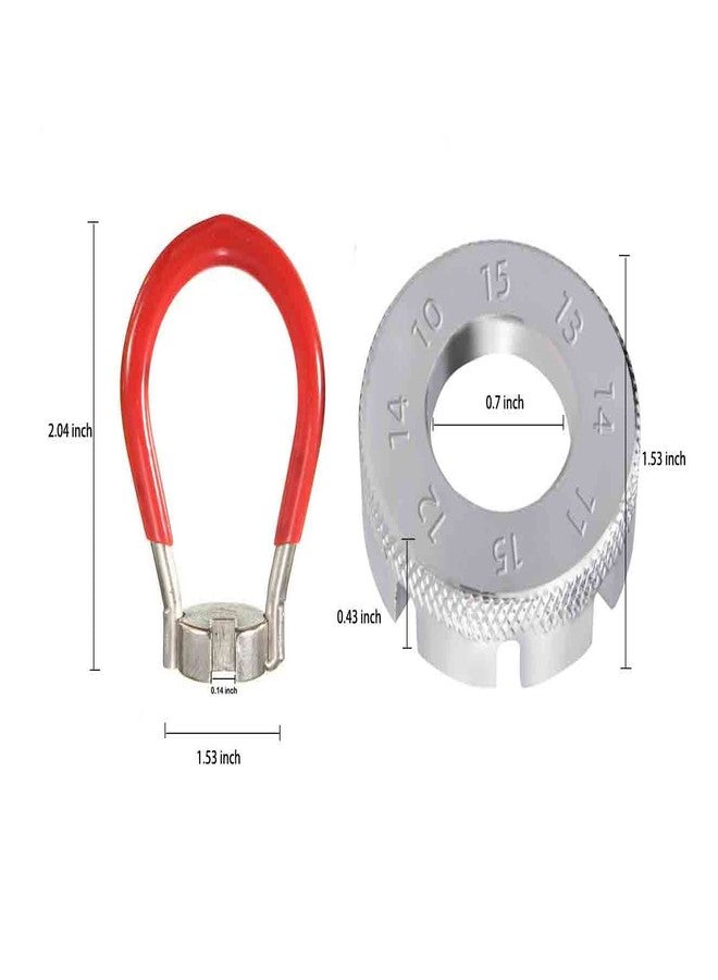 LETUSPORT Bike Spoke Adjustment Wrench Bicycle Rim Truing Tool Set of 2 - Image 2
