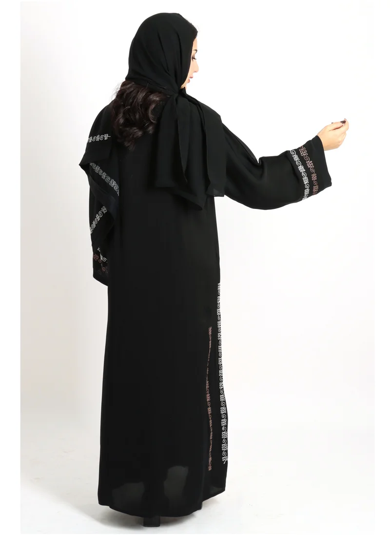 IKKXA Modern Embroiderd Abaya AIK5038