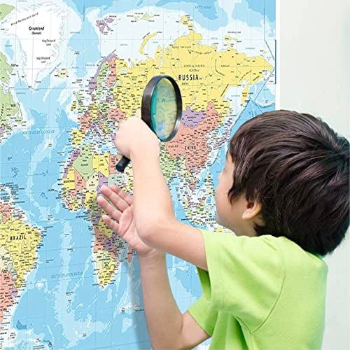 Hambli World Map For Wall – 37” x 26” Large Map of the World Poster - World Map Wall Art For Classroom, Kids & Travel - Image 5