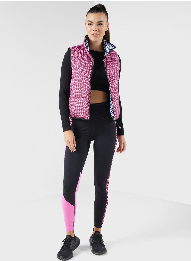SKECHERS - Dvf Gosculpt Geo Full Length High-Waisted Leggings - Image 1