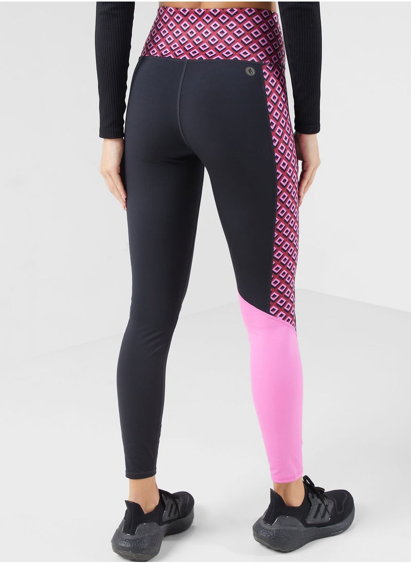 SKECHERS - Dvf Gosculpt Geo Full Length High-Waisted Leggings - Image 1