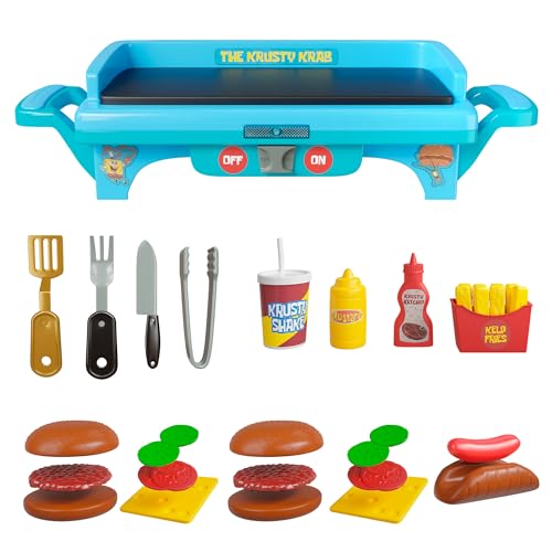 Lollipop Spongebob Squarepants Kids Grill Playset Toy Kitchen Sets with Cooking Toys Kitchen Playset for Kids Ages 610 and Pretend Play Kitchen - Image 3