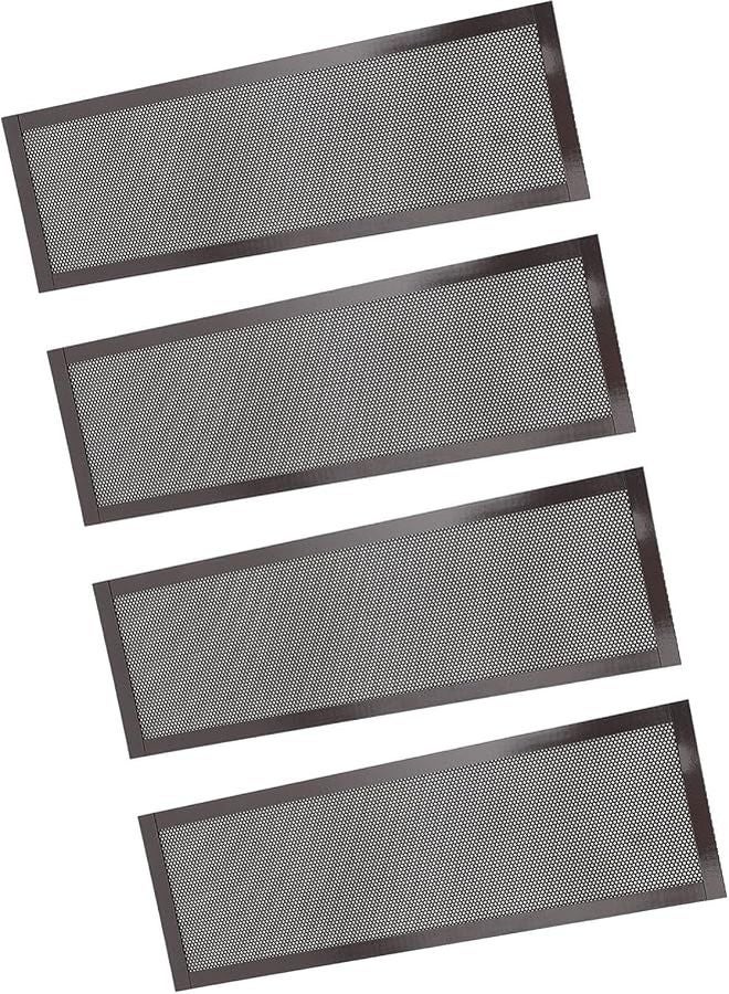Black PVC Magnetic Floor Register Vent Cover with Ultra Fine Mesh Filter Screen - Image 5