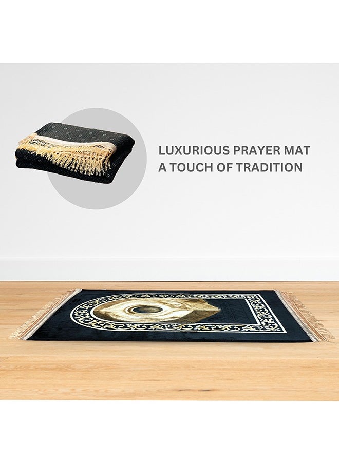 Feelings Feelings Prayer Mat | Soft and Comfortable Islamic Janamaz | Foldable & Portable Design | Premium Quality Prayer Rug for Home, Mosque, or Travel - 70x110 cm  - Image 3