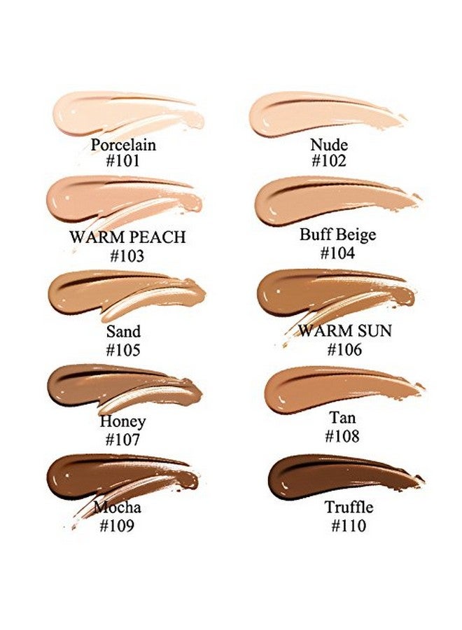 Yaper Phoera Foundation,Flawless Soft Matte Oil Control Liquid Foundation Full Coverage Face Makeup. (103# Warm Peach) - Image 4