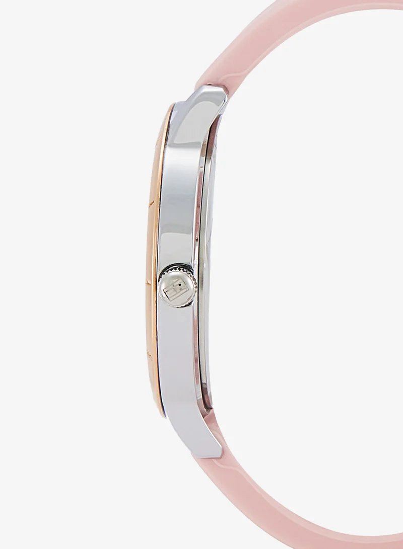 Tommy Hilfiger  3-Hand Womens Quartz Movement Watch With Pink Silicone Bracelet - 1782562 for Women | Best Price UAE