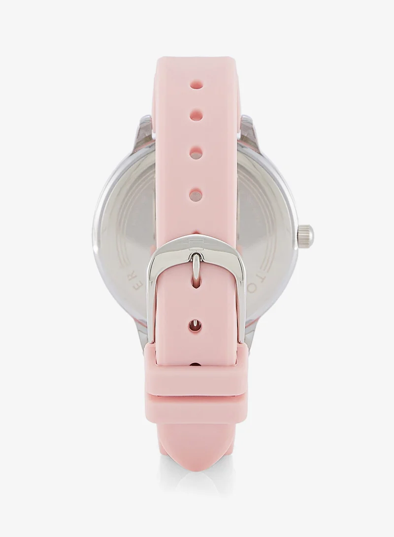 Tommy Hilfiger  3-Hand Womens Quartz Movement Watch With Pink Silicone Bracelet - 1782562 for Women | Best Price UAE