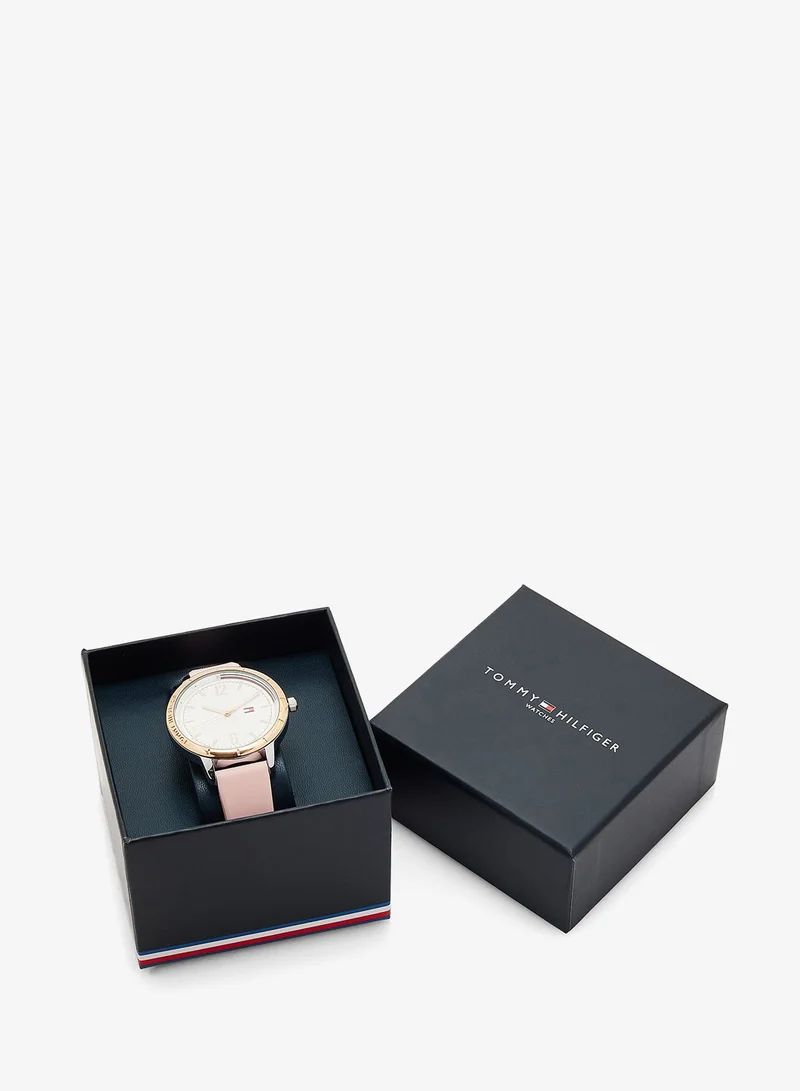 Tommy Hilfiger  3-Hand Womens Quartz Movement Watch With Pink Silicone Bracelet - 1782562 for Women | Best Price UAE