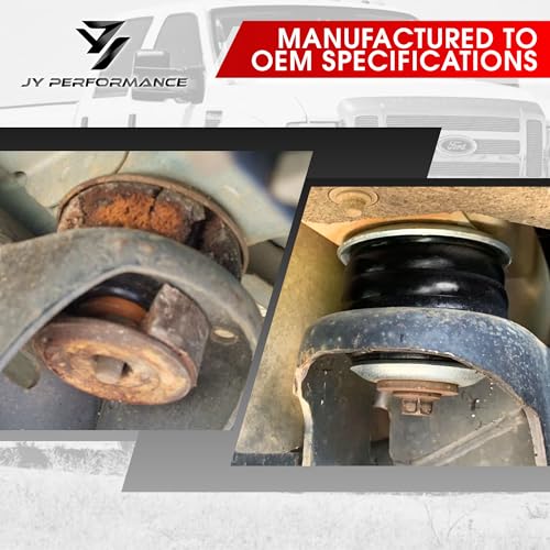 JY PERFORMANCE F250 Body Mounts F350 Cab Mounts KF04060BK Compatible with Ford 2008-2016 F250 F350 Super Duty 2WD 4WD Body Bushing Kit Inclued Polyurethane Body Cab Mounts, Steel Sleeves, Hardware, Black - Image 3
