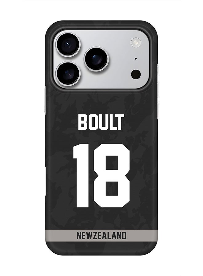 Stylizedd For iPhone 17 Pro,Case, [Compatible with MagSafe] Magnetic cover Slim fit Protection Matte, - New Zealand Trent Boult, Jersey No 18