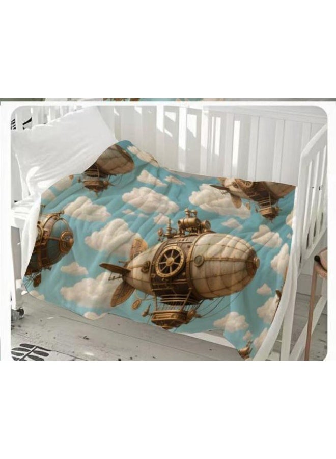 general Baby and children's cartoon flannel thin blanket (warm and comfortable, suitable for sleep, game use) 70cm*100cm