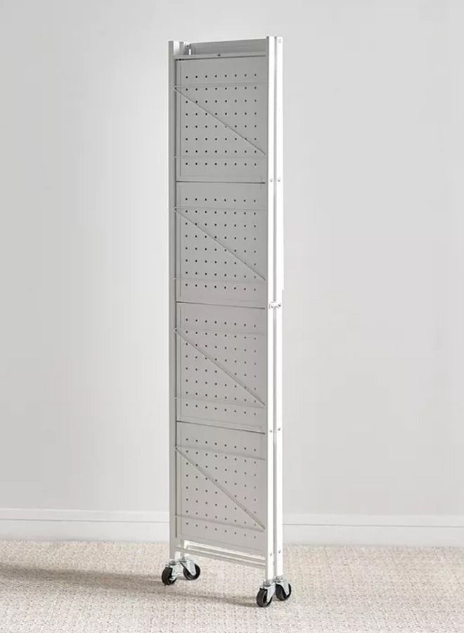 DubaiGallery 5 Tier Foldable Storage Shelf Unit Heavy Duty Storage Shelving Unit For Kitchen Garage And Laundry Bathroom Tool Organization - Image 4