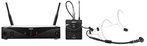 AKG Pro Audio WMS420 Headworn Set Band A Wireless Microphone System with SR420 Stationary Receiver, P420 Pocket Transmitter, and C555L Headworn Microphone - Image 4