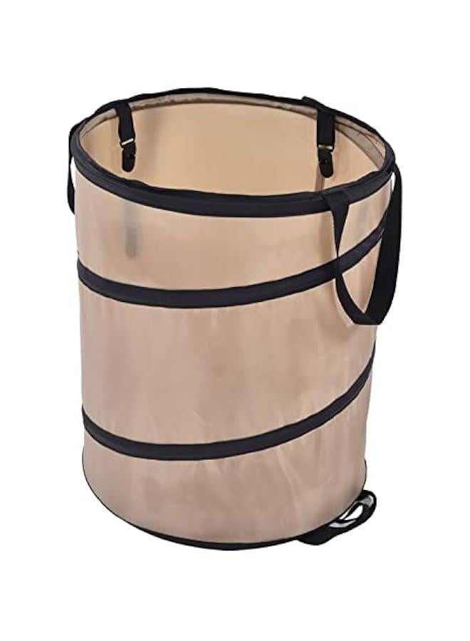 Collapsible Trash Can, Portable 10 Gallons Pop up Garden Bag Oxford Cloth Reusable Leaf Bag with 2 Handles Easy to Carry and Dump, Lawn and Leaf Waste Bag Recycling Bin for Home Gardening Camping  - Image 1