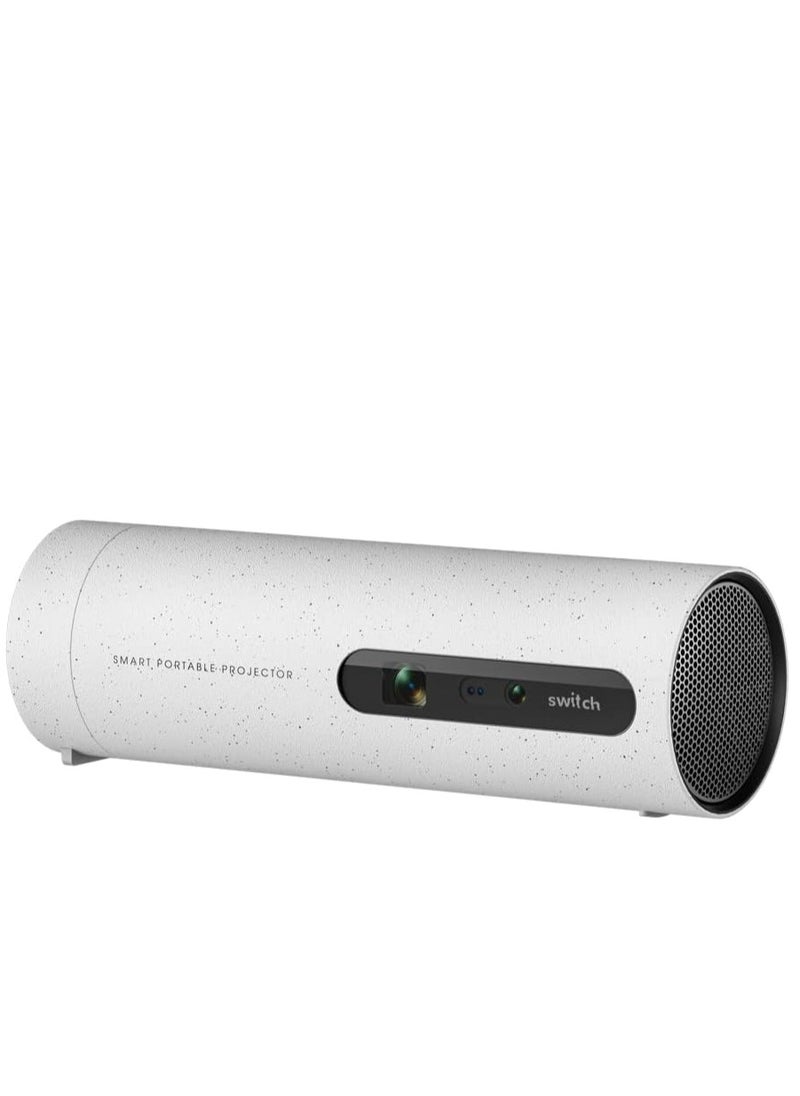 Switch - SWITCH Smart Portable Projector 450 ANSI Lumens, Rotating Projector, Easy Ceiling Projection, Built-in Battery & Speaker, Android 9, 4K & 3D Video Support - Image 1