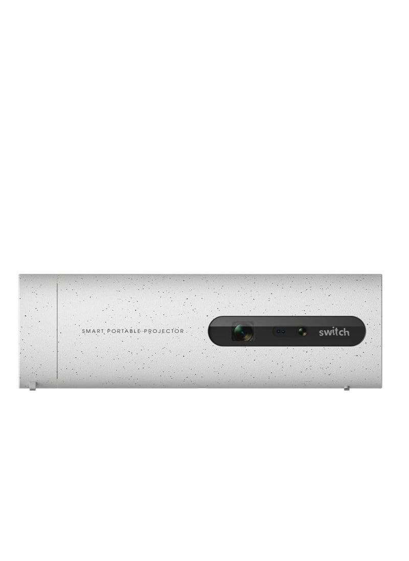 Switch - SWITCH Smart Portable Projector 450 ANSI Lumens, Rotating Projector, Easy Ceiling Projection, Built-in Battery & Speaker, Android 9, 4K & 3D Video Support - Image 1