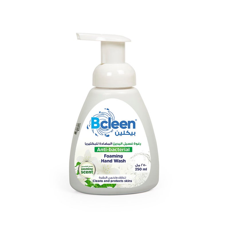 Bcleen Antibacterial Foaming Hand Wash Jasmine Scent 250Ml [1Pc] - Image 1