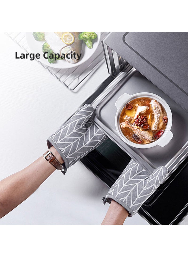 Denx Large Capacity Electric Toaster Oven – 48L, 2000W, Food-Grade Aluminum Interior with Non-Stick Coating, Black - Image 4