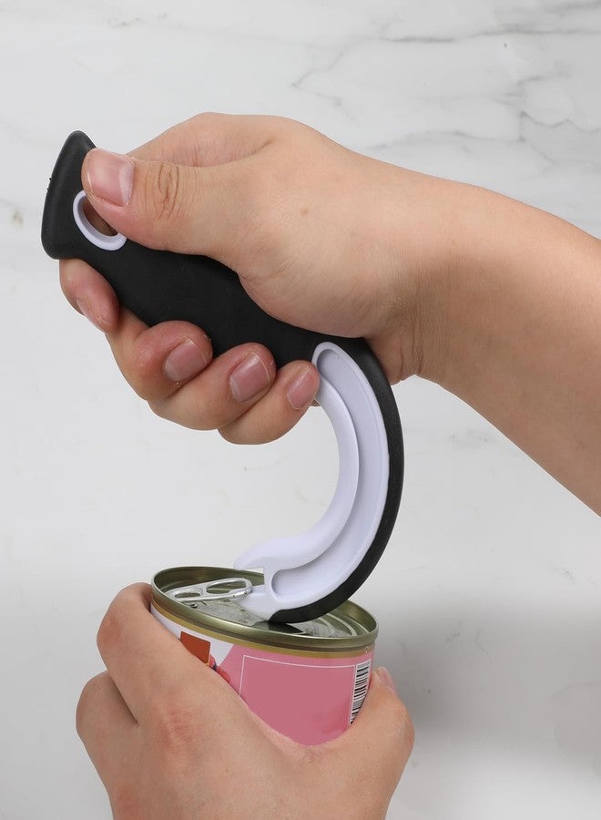 فتاحة علب بوهويز سهلة الفتح بحلقة سحب، فتاحة سهلة الإمساك بخطاف على شكل حرف J، أداة يدوية مانعة للانزلاق لفتح علب المشروبات الغازية والبيرة وعلب طعام القطط، مثالية لكبار السن والأطفال ومن يعانون من ضعف في اليدين. - Image 5
