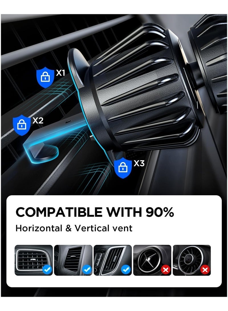 GO-DES MagSafe Car Mount 20x Magnetic MagSafe Phone Holder for Car Compatible with iPhone 15 14/13/12 Series - Image 5