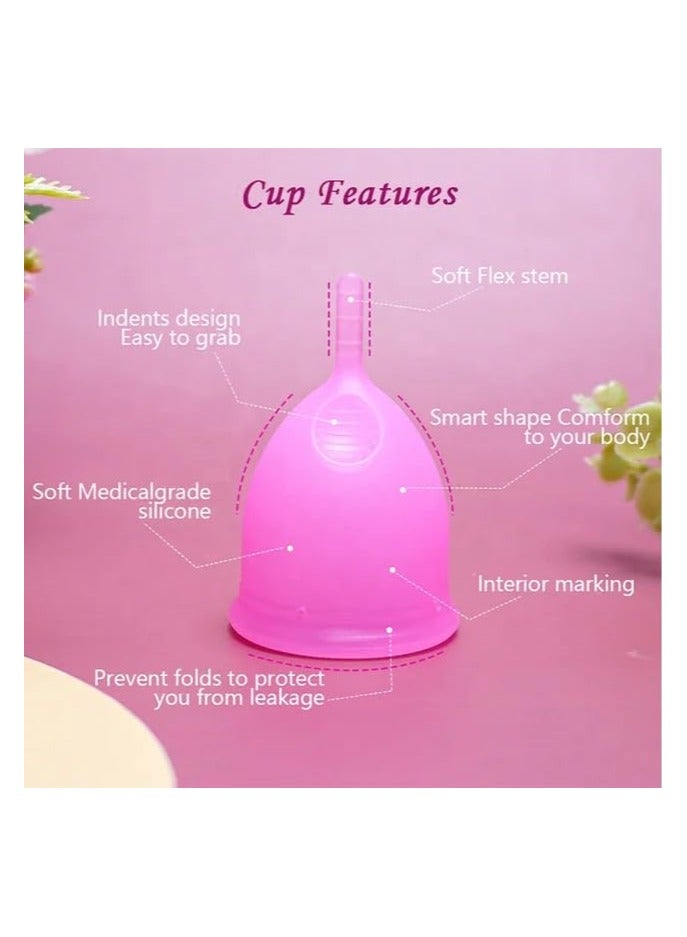 Feminy Menstrual Cup With Silicone Sterilizer Cup Or Cup Holder - Image 3