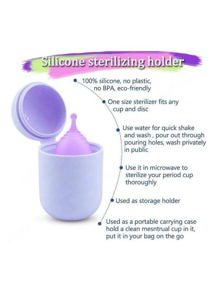 Feminy Menstrual Cup With Silicone Sterilizer Cup Or Cup Holder - Image 5