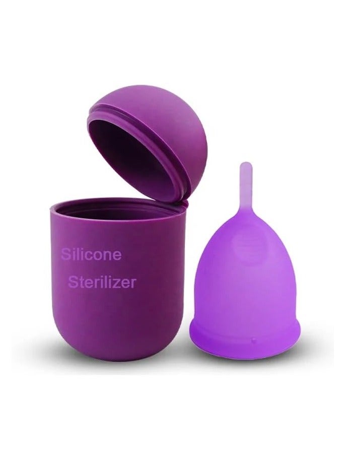Feminy Menstrual Cup With Silicone Sterilizer Cup Or Cup Holder - Image 2