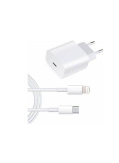 20W USB-C Power Adapter With Lightning To USB-C Cable