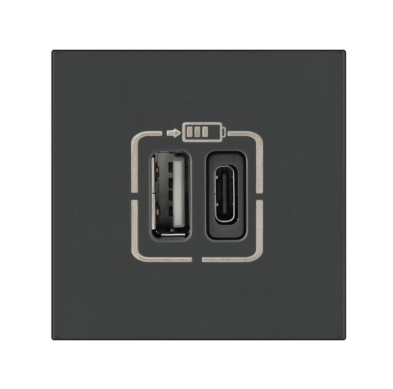 Legrand Lyncus-USB Charger-3000mA-Type A+C-2 Module-Chic Grey - Image 4