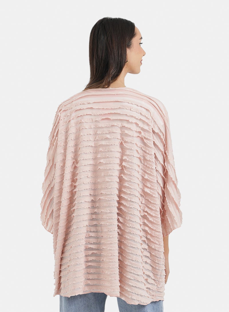 Carina Textured Ruffle Beach Kimono - Image 4