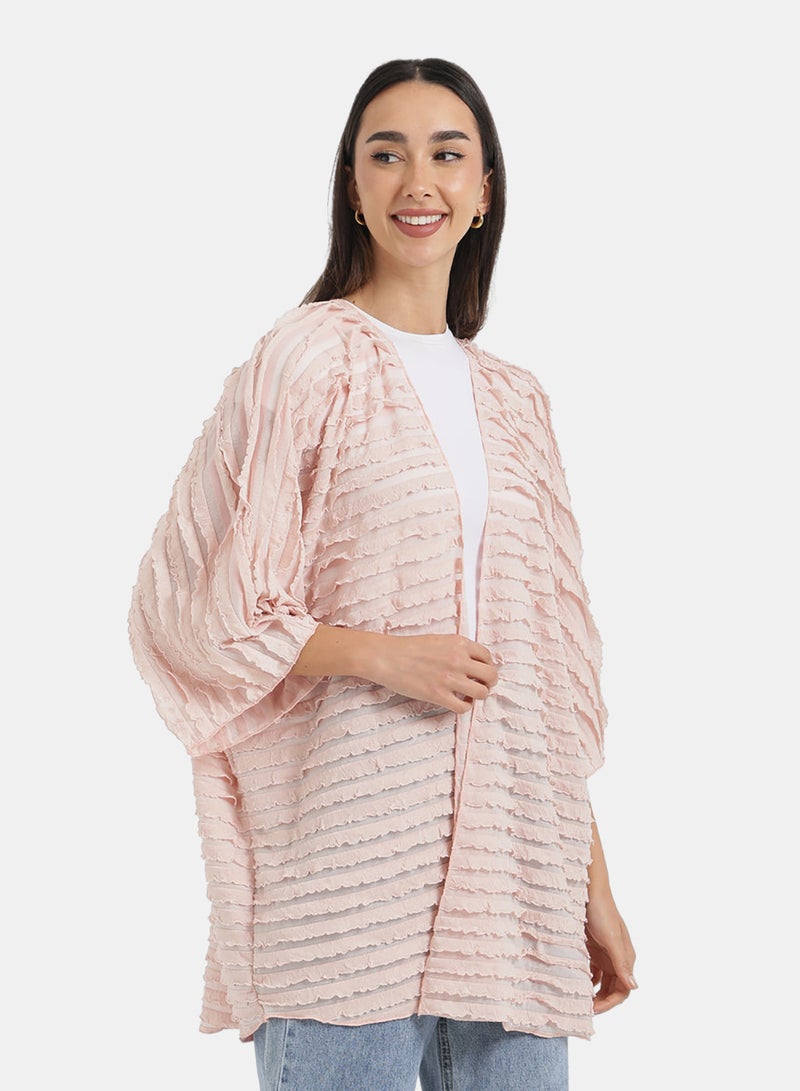 Carina Textured Ruffle Beach Kimono - Image 2