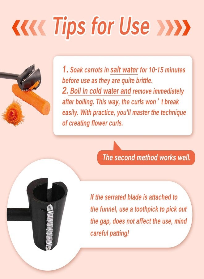 يافيجي مجموعة أدوات تقطيع الجزر والخضراوات من YAFIYGI، تتضمن قطعة واحدة، أداة تقطيع حلزونية سوداء للجزر والخيار وغيرها، مع مبراة. - Image 4