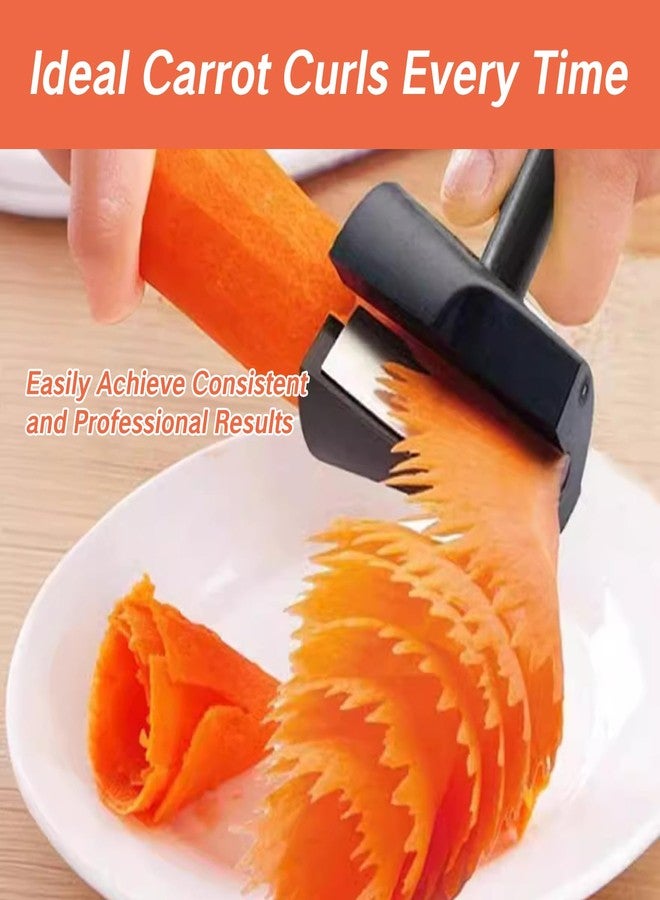 يافيجي مجموعة أدوات تقطيع الجزر والخضراوات من YAFIYGI، تتضمن قطعة واحدة، أداة تقطيع حلزونية سوداء للجزر والخيار وغيرها، مع مبراة. - Image 3