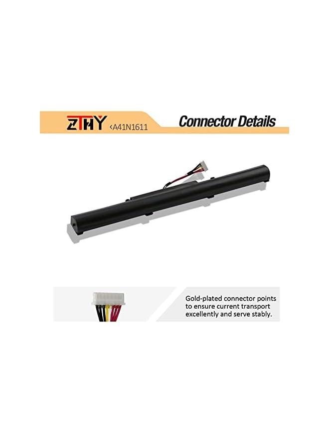 ZTHY A41N1611 Laptop Battery Replacement For Asus Rog Gl553 Gl553Vw Gl553Vd Gl553Ve Gl753V Fx53Vd Fz53V Series A41Lk5H A41Lp4Q Ob110-00470000 14.4V 48Wh - Image 4