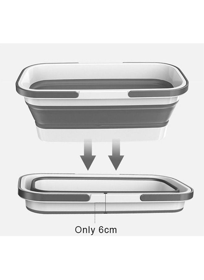 XiuWoo - Multiple Use Folding Collapsible Large Bucket 10L and Mop With Scrubber Cleaning Set For Home - Image 1