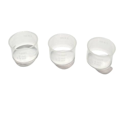 Shree MAHA 10 Ml Plastic Liquid Transparent Measuring Small Round Cups Pack of 50 PCS 10 Ml Plastic Transparent Measuring Cap for Pharmaceutical Syrup and Liquid Hardness - Image 5