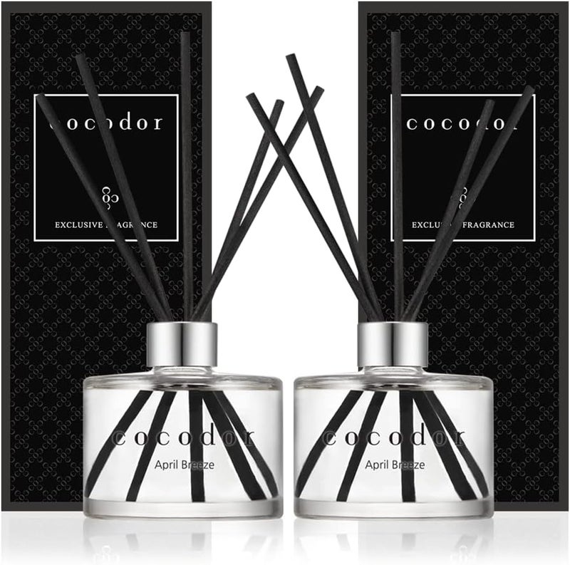 كوكودور ناشر القصب المميز من COCODOR / نسيم أبريل / 6.7 أونصة (200 مل) / عبوة مزدوجة / ناشر القصب، مجموعة ناشر القصب، ناشر الزيت وأعواد ناشر القصب، ديكور المنزل والمكتب، عطور وهدايا - Image 1