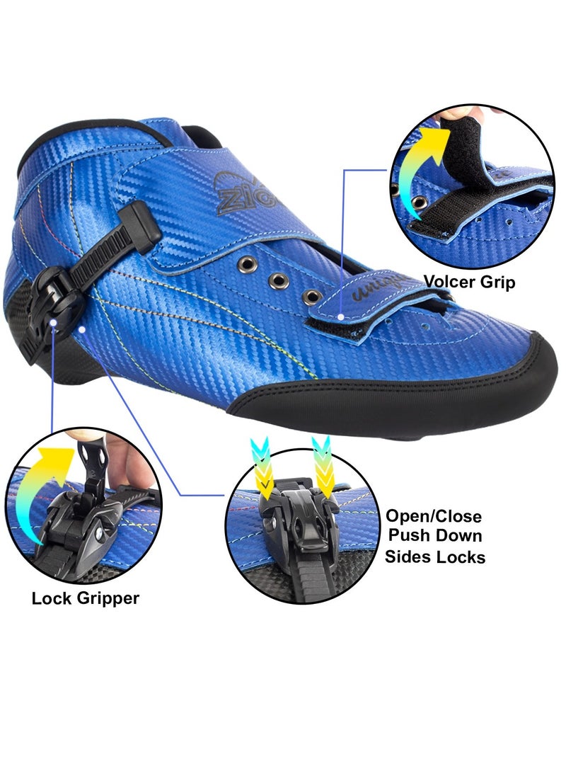Pro Speed Carbon Fiber Inline Skates Shoes For Unisex