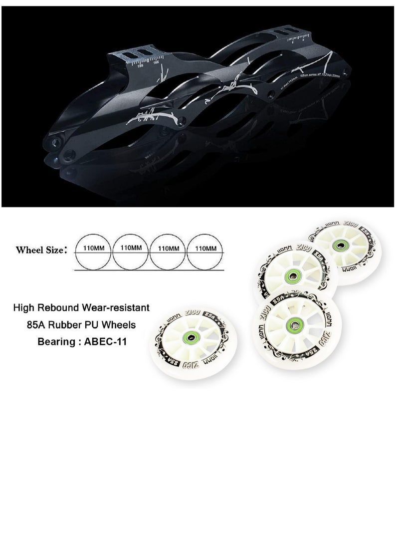 Pro Speed Carbon Fiber Inline Skates Shoes For Unisex